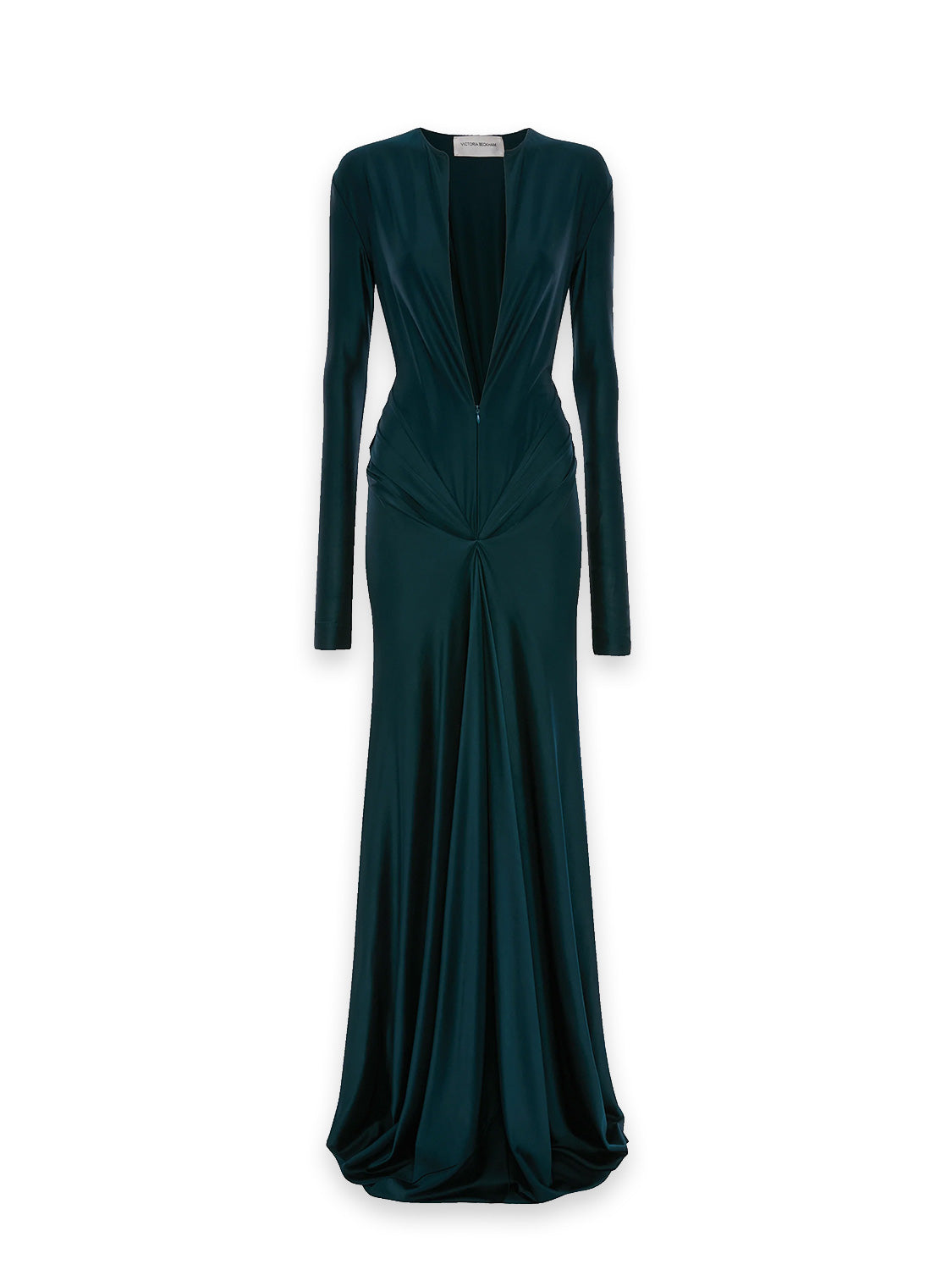 Long Sleeve – leicht glänzendes Kleid mit langen Ärmeln