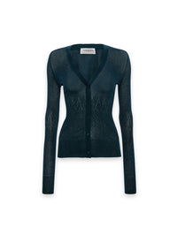 Victoria Beckham Semitransparente Strickjacke