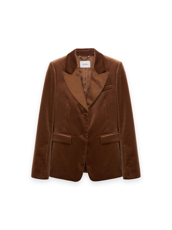 Elegance - Samtblazer aus Stretch-Baumwollmischung