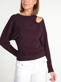 Twist – Stretchige Bluse mit Cut-Out-Detail