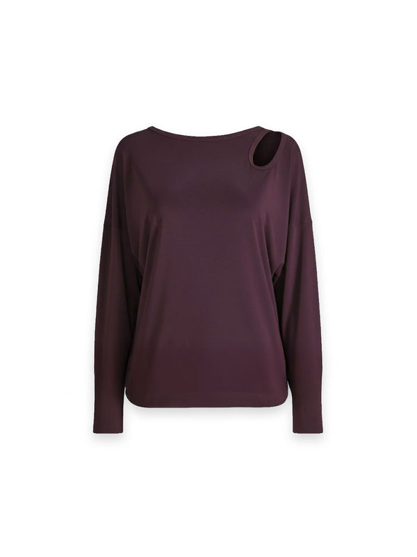 Twist – Stretchige Bluse mit Cut-Out-Detail