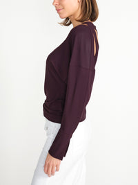 Twist – Stretchige Bluse mit Cut-Out-Detail