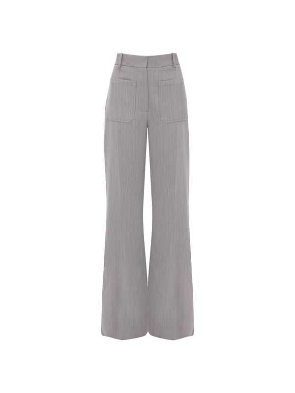 Alina – Mellierte wide-leg Hose