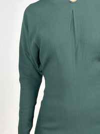 Maxikleid mit Fledermaus-Ärmeln