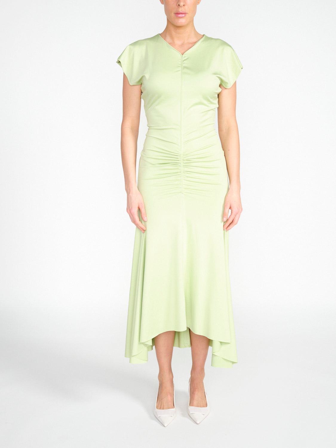 Stretchiges Jersey Midikleid