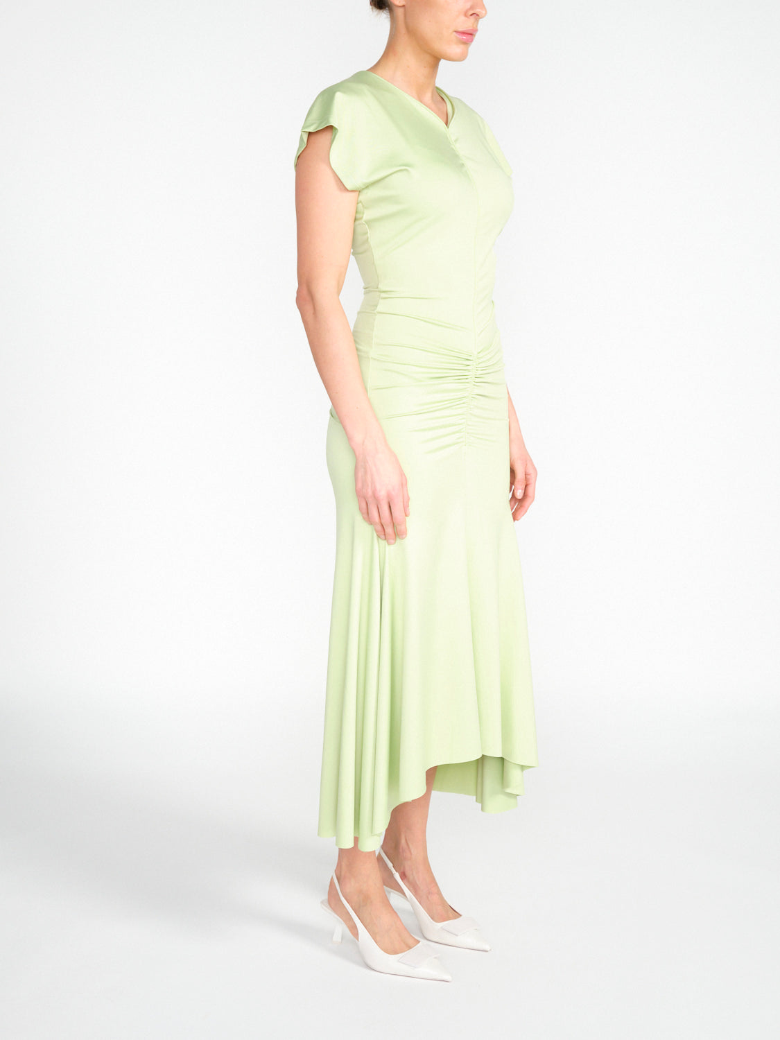 Stretchiges Jersey Midikleid