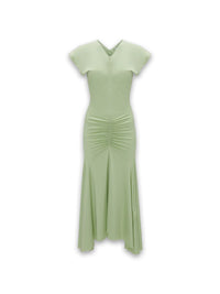 Stretchiges Jersey Midikleid