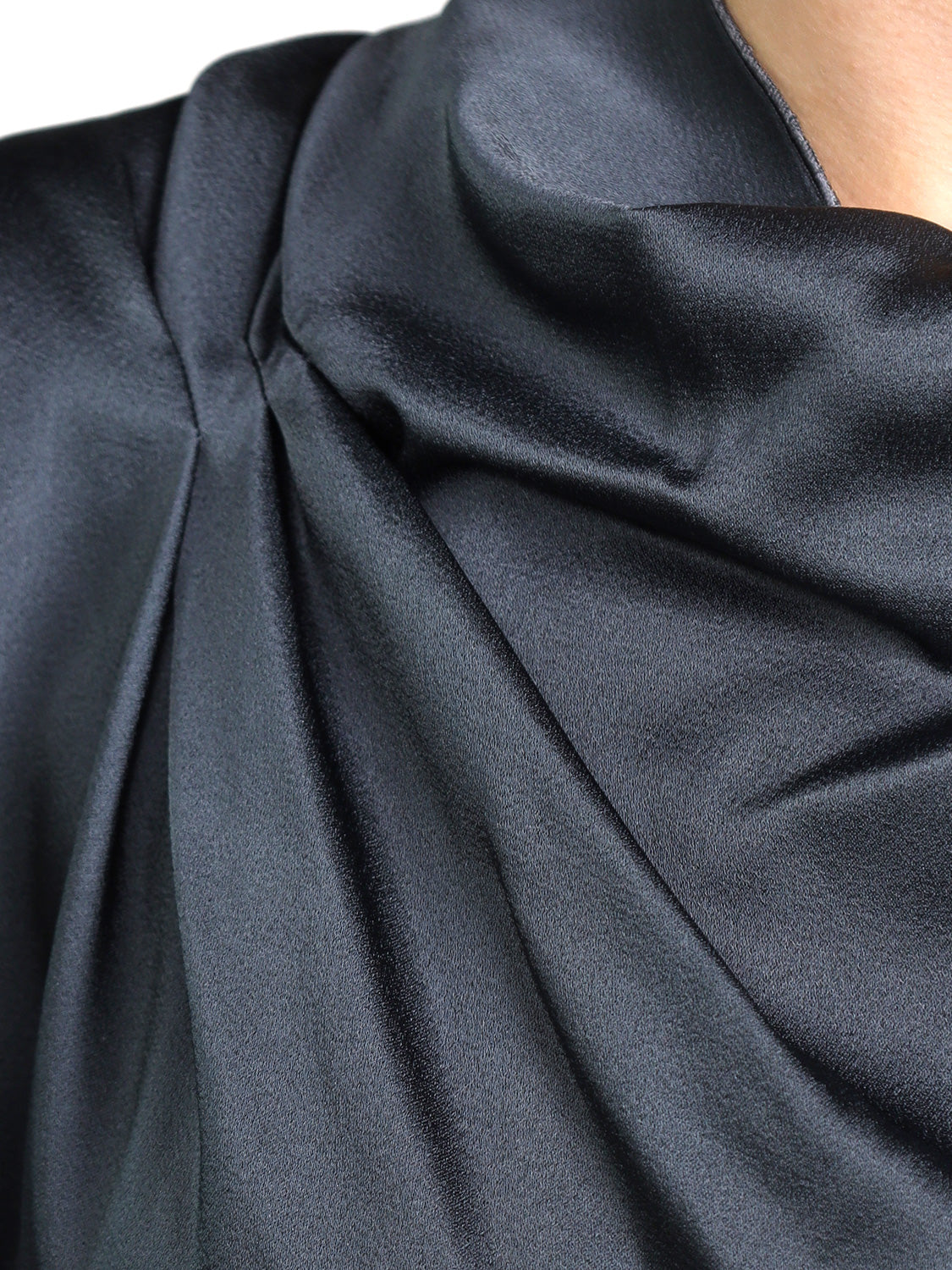 Asymmetric Draped -  Midikleid mit drapiertem Detail