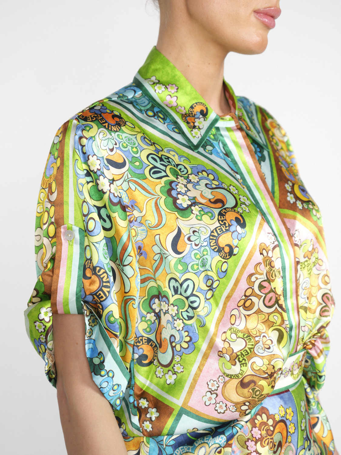 Alemais Dreamer Shirt – Kurzärmelige Bluse mit floralem Print 	  mehrfarbig 36