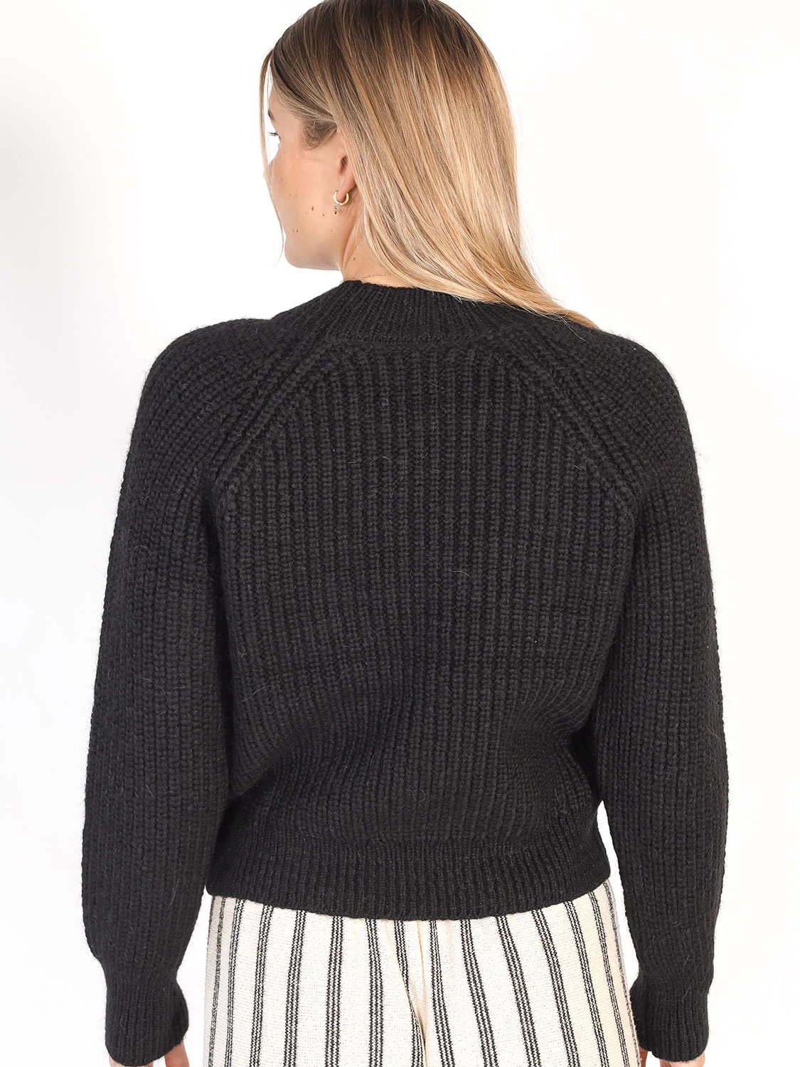 Anine Bing Strickpullover mit Logo  schwarz XS