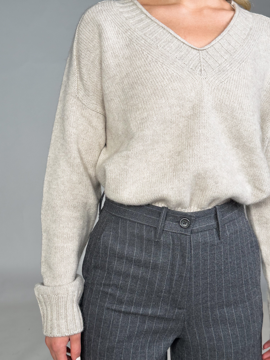nine in the morning Karen – Hose im klassischem Nadelstreifen Design grau 26 nine in the morning Karen – Hose im klassischem Nadelstreifen Design grau 26