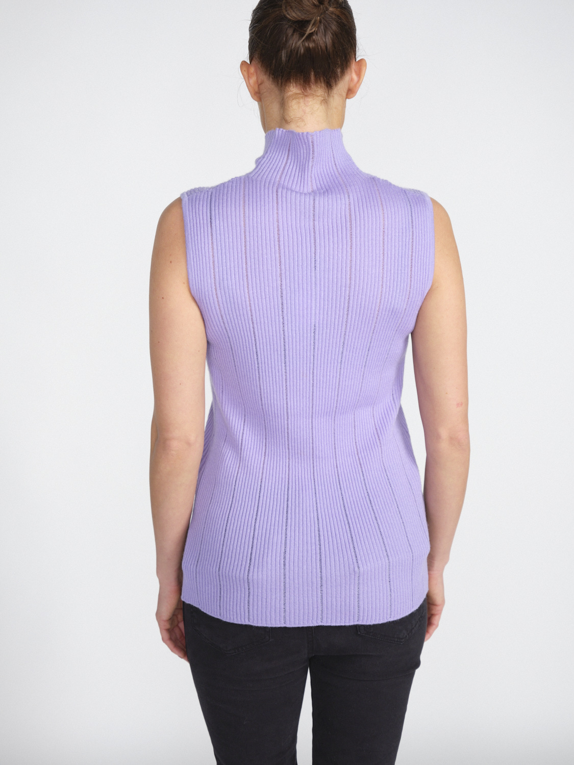Iris von Arnim Loulou - Knitted top in cashmere-silk blend  lila S