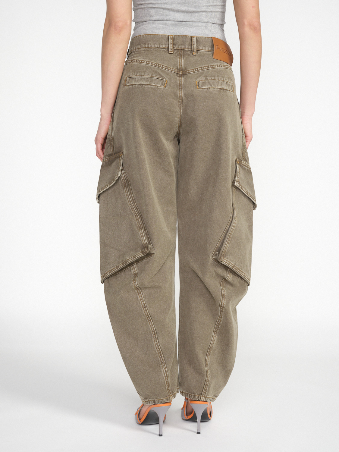 JW Anderson Twisted Cargo - Cargo Hose aus Baumwolle khaki 26