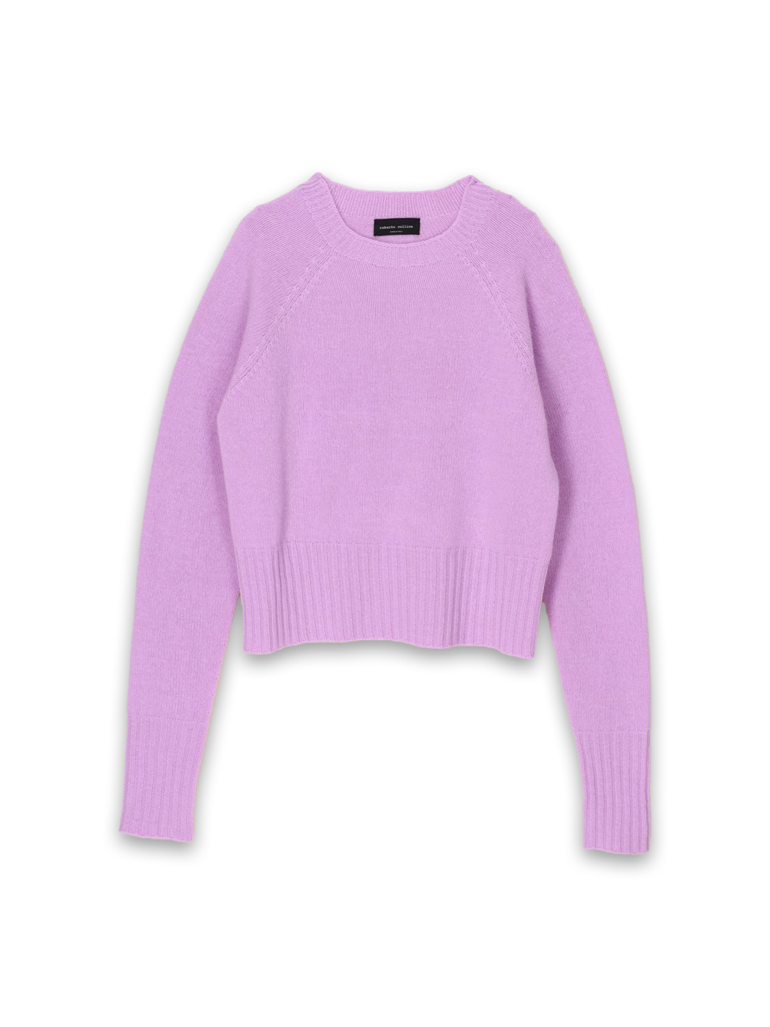 Cropped jumper made from a merino-cashmere blend 