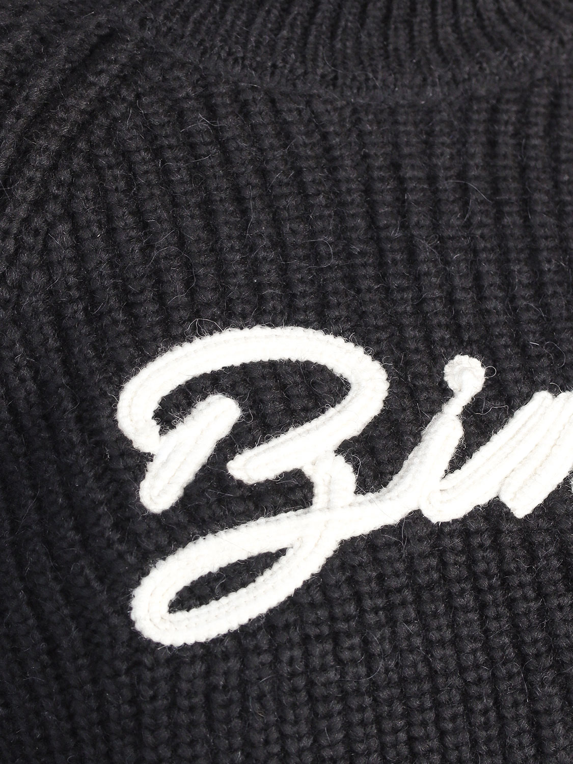 Anine Bing Strickpullover mit Logo  schwarz XS