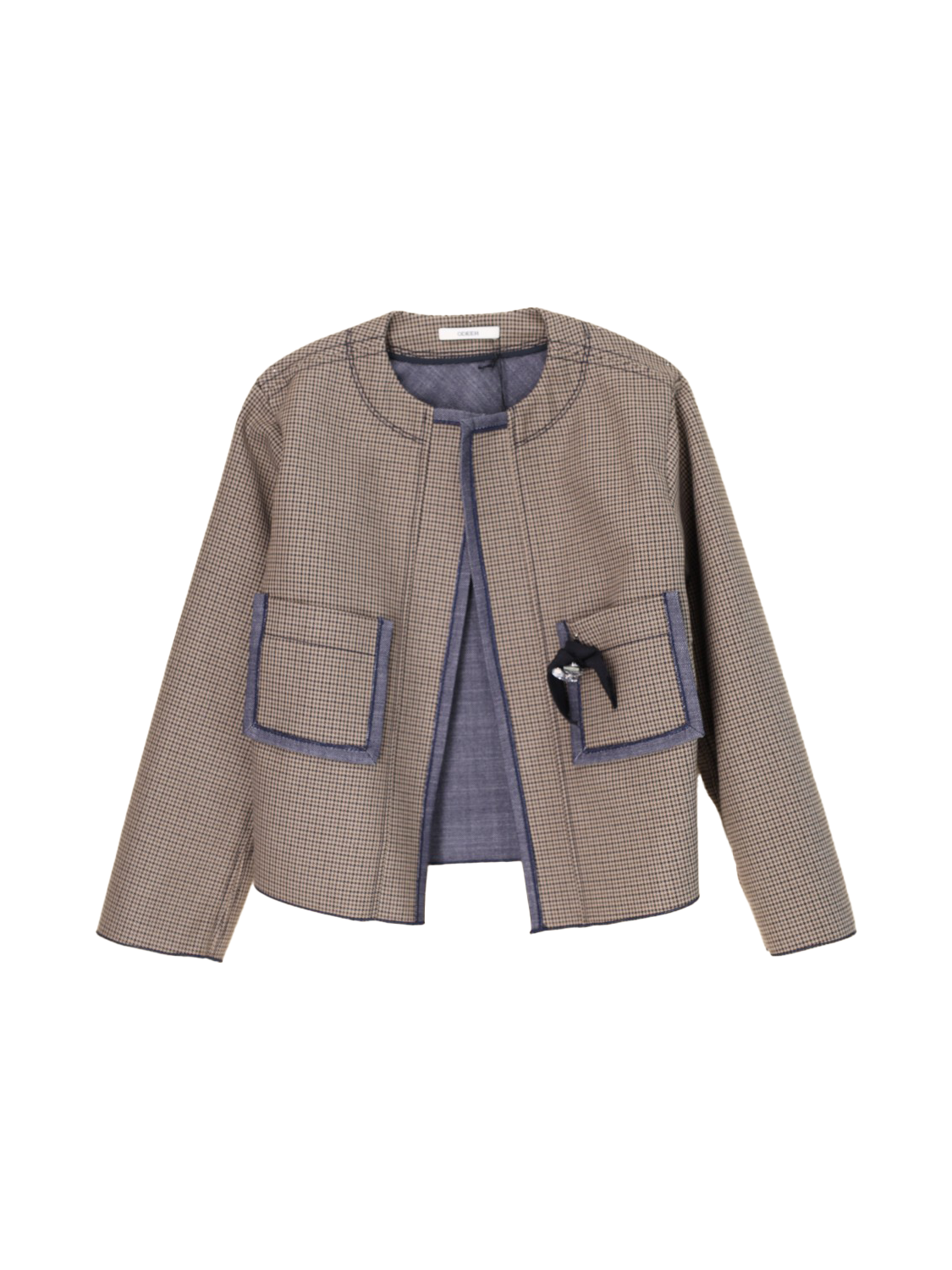 Karierter Blazer – Jacke aus Baumwolle 