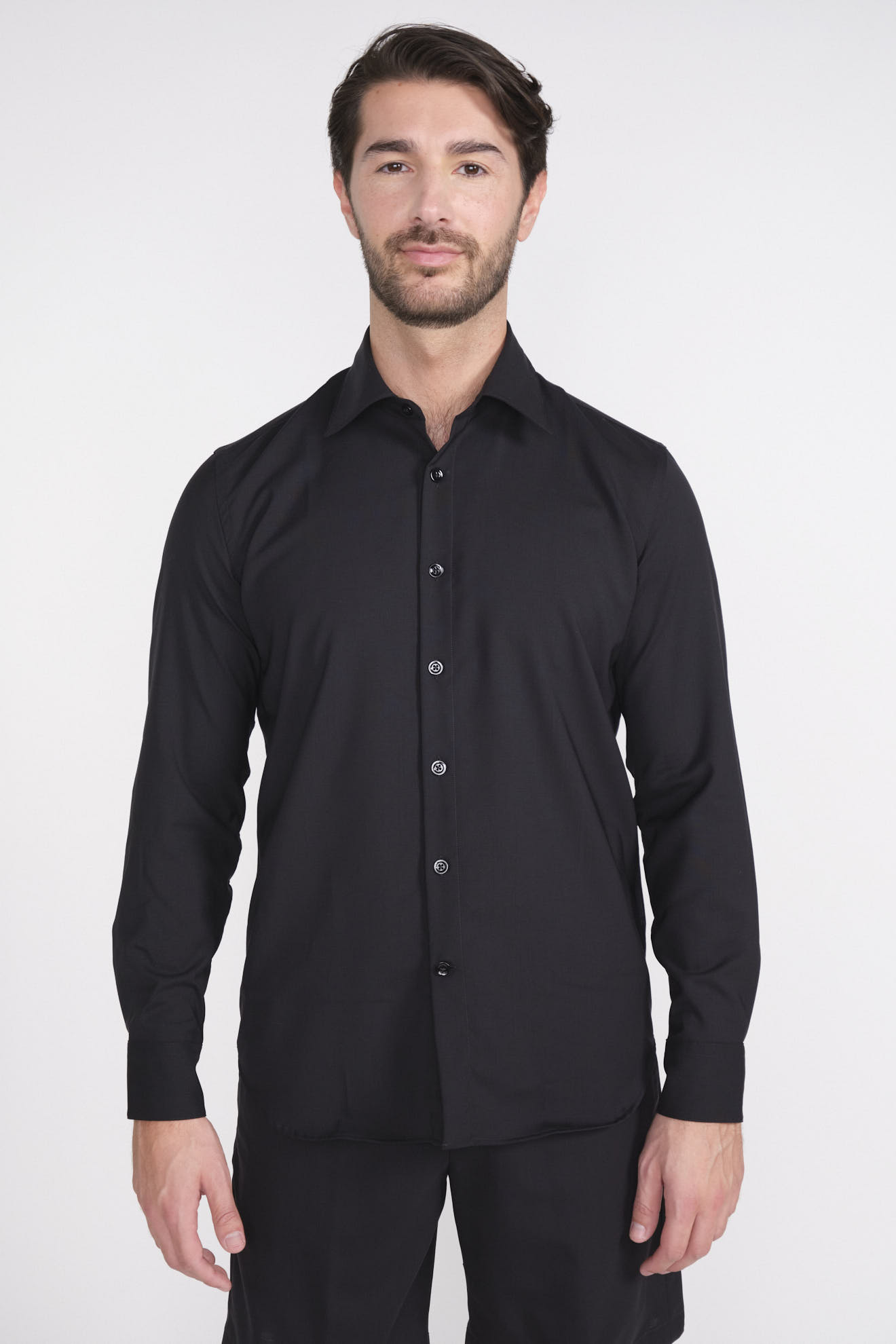 PT Torino Shirt with Kent collar black 43