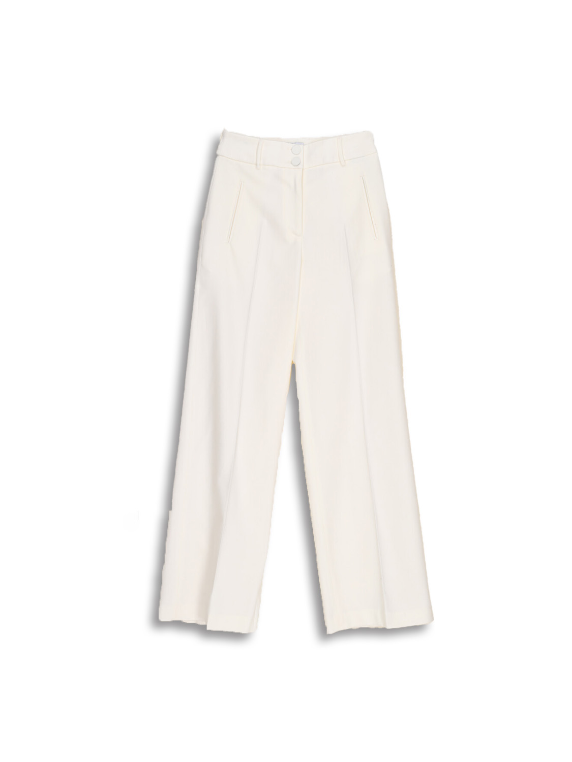 Pantalon classique à plis en laine vierge