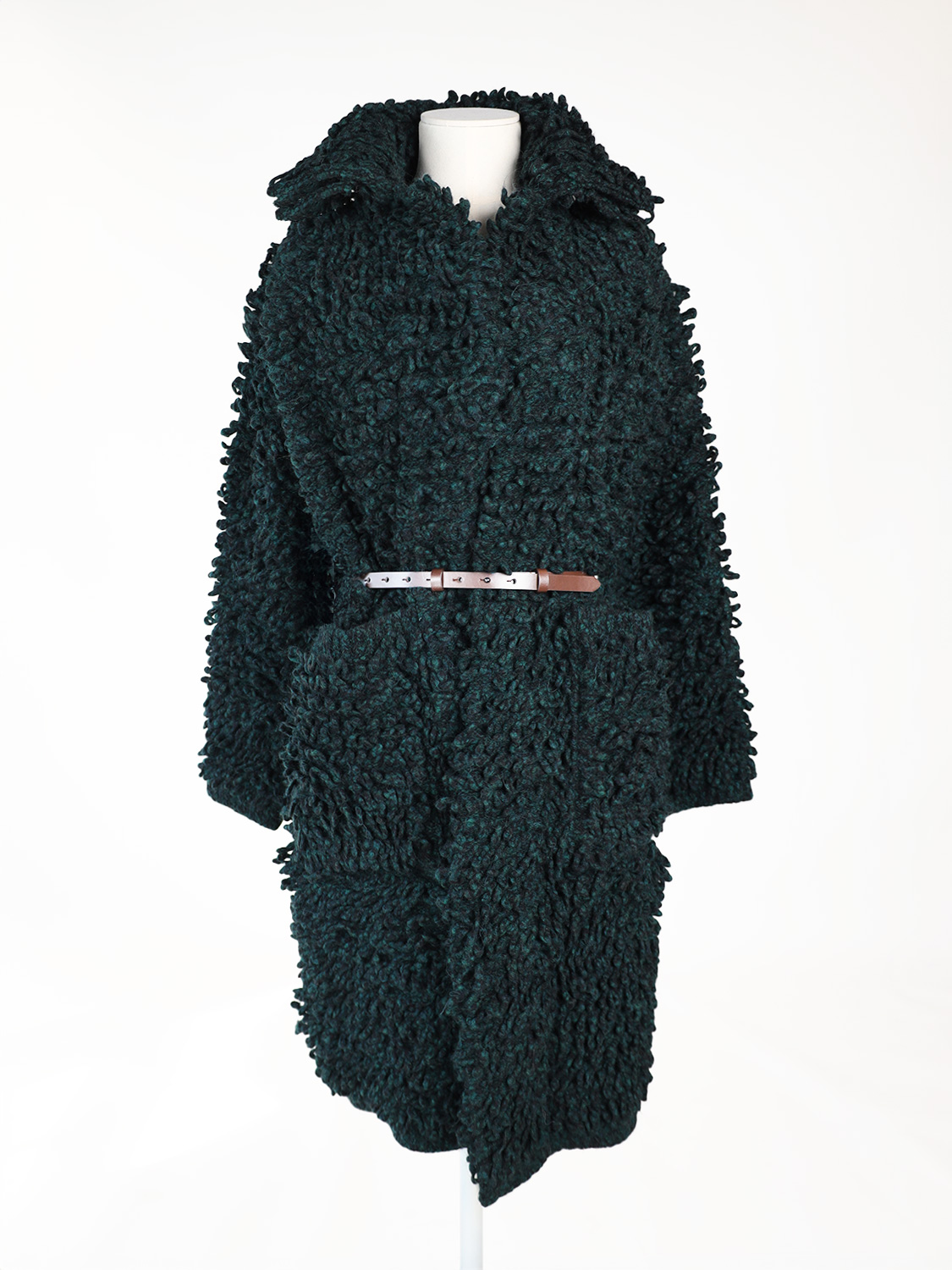 Bouclé fabric coat