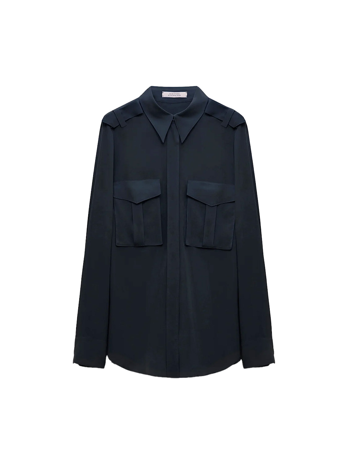 Dorothee Schumacher Striking Volumes – Bluse aus Seide grün 38 Dorothee Schumacher Striking Volumes – Bluse aus Seide grün 38