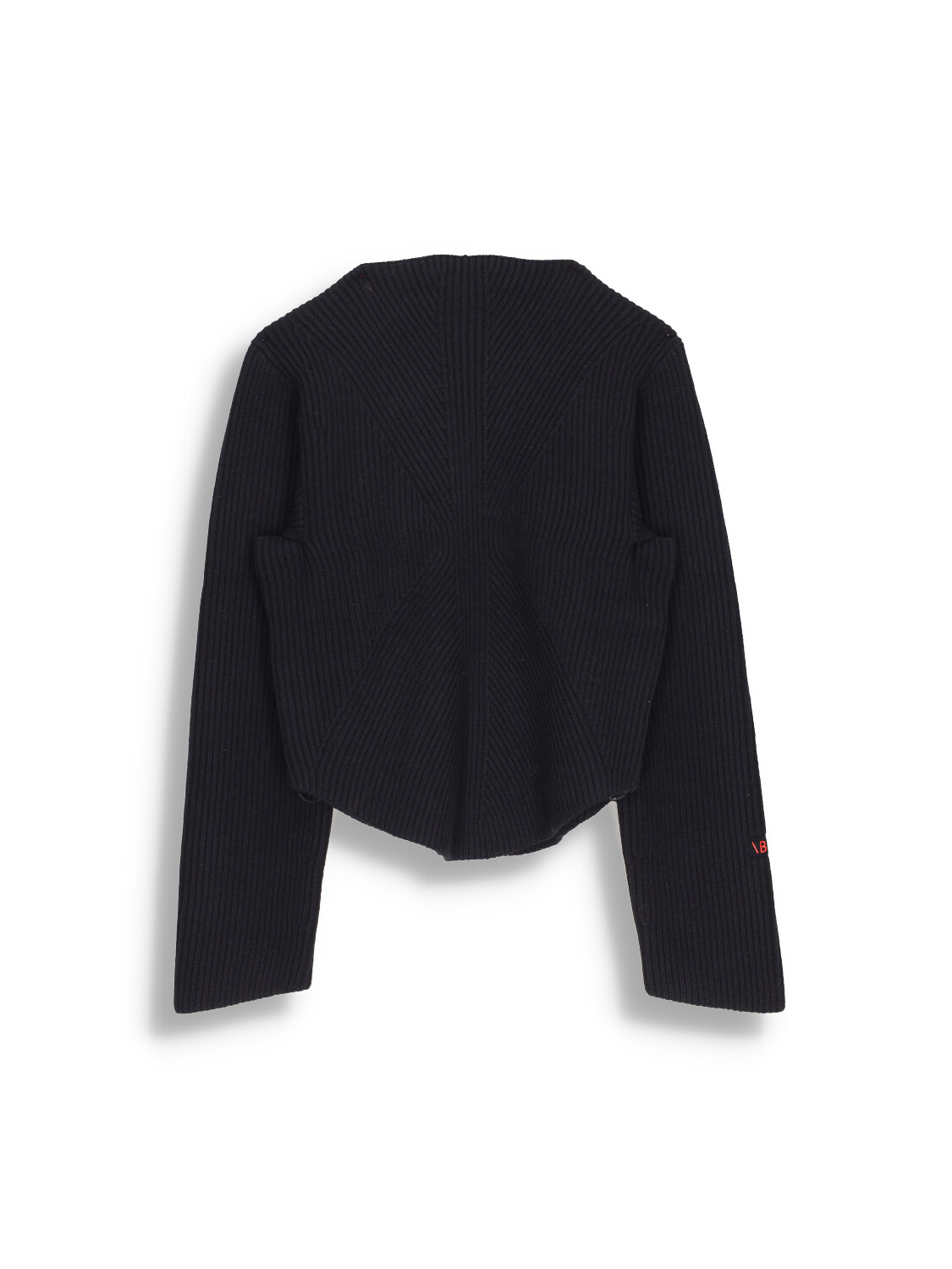 Circle - Sweater with scoop neckline and rounded waistband
