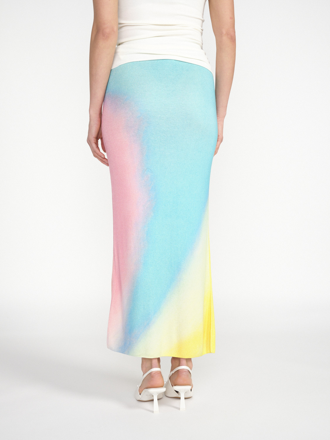 Kujten Kisar – pencil skirt made from a silk-cashmere mix  multi S/M