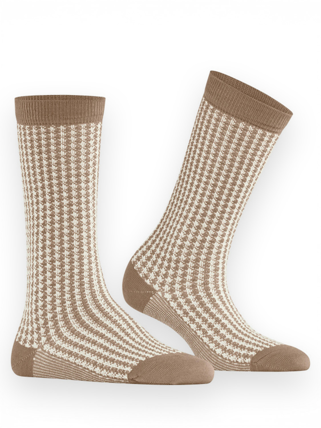Burlington Pepita – Socks camel 36/41