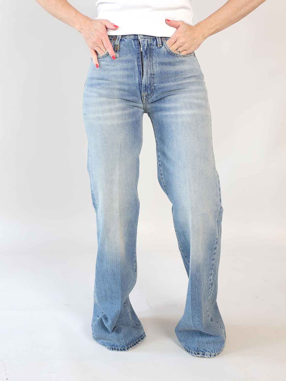 R13 Charlotte – Straight Leg Jeans  blau 26