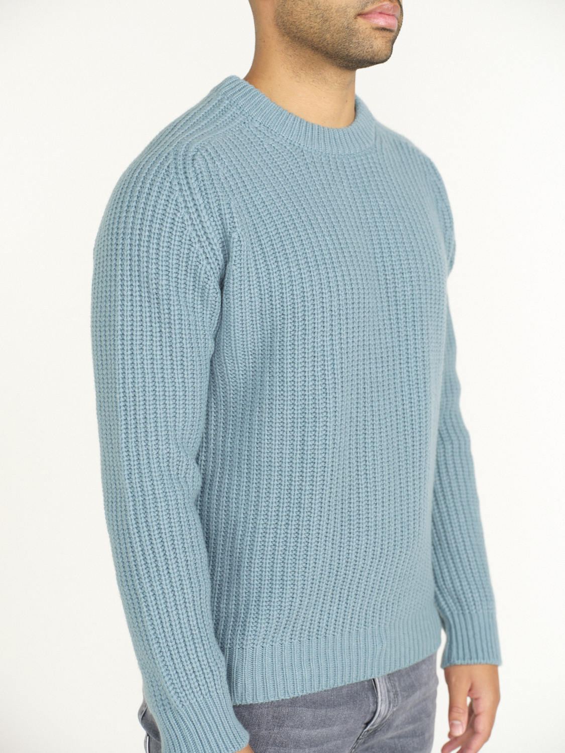 Stephan Boya Mood Rib Sweater - Jersey de punto elástico navy M