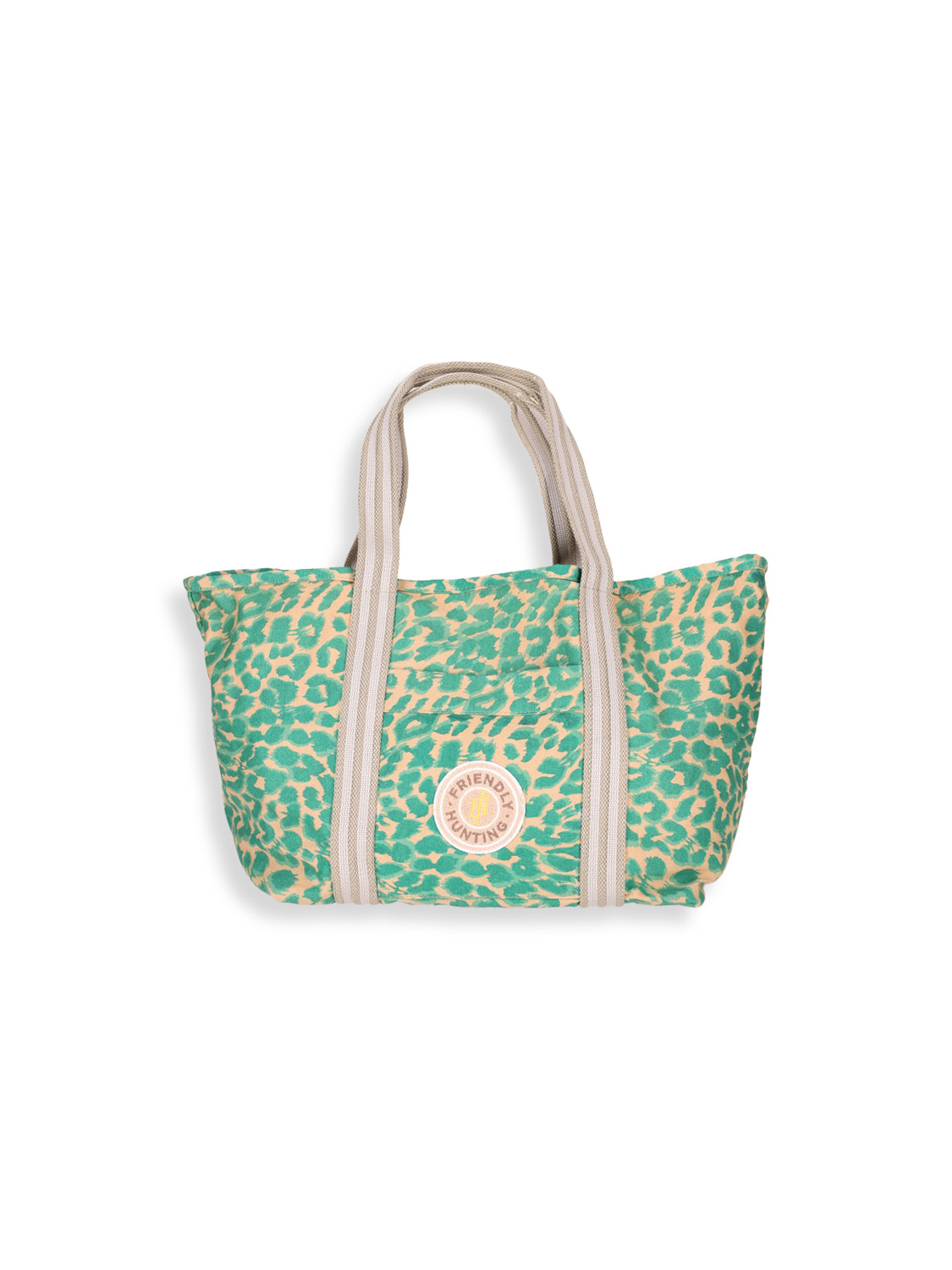 friendly hunting CEA Big Tote Bag Chetaah – Leo-Print-Tasche aus Baumwoll-Canvas mehrfarbig One Size