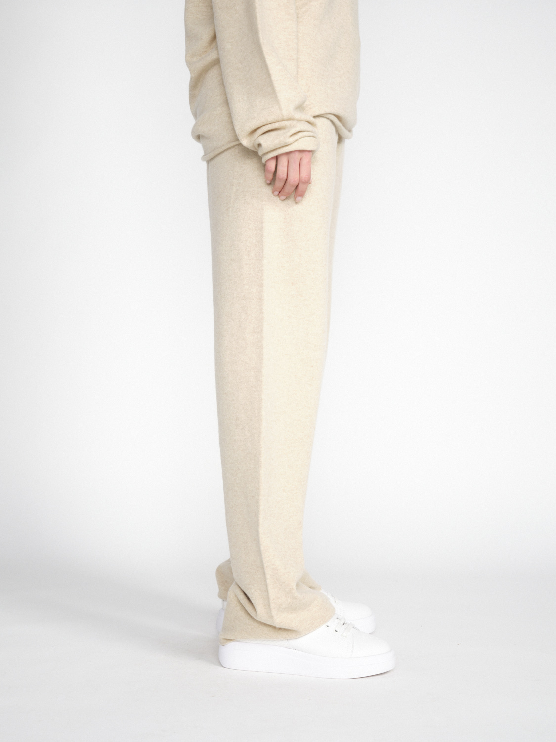 Extreme Cashmere N° 320 Rush - Pantalones de cachemira   beige Talla única