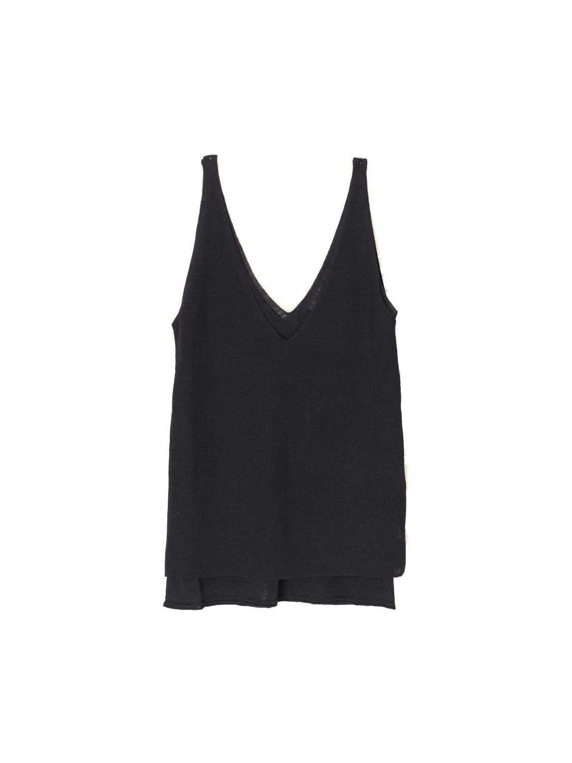 Dorothee Schumacher Summer Ease – Rippenstrick Top schwarz XS Dorothee Schumacher Summer Ease – Rippenstrick Top schwarz XS