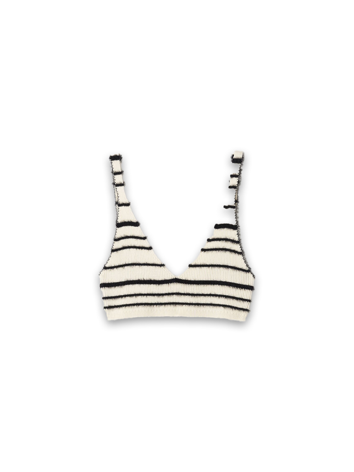 By Malene Birger Reggie - Bralette con motivo a righe  creme S