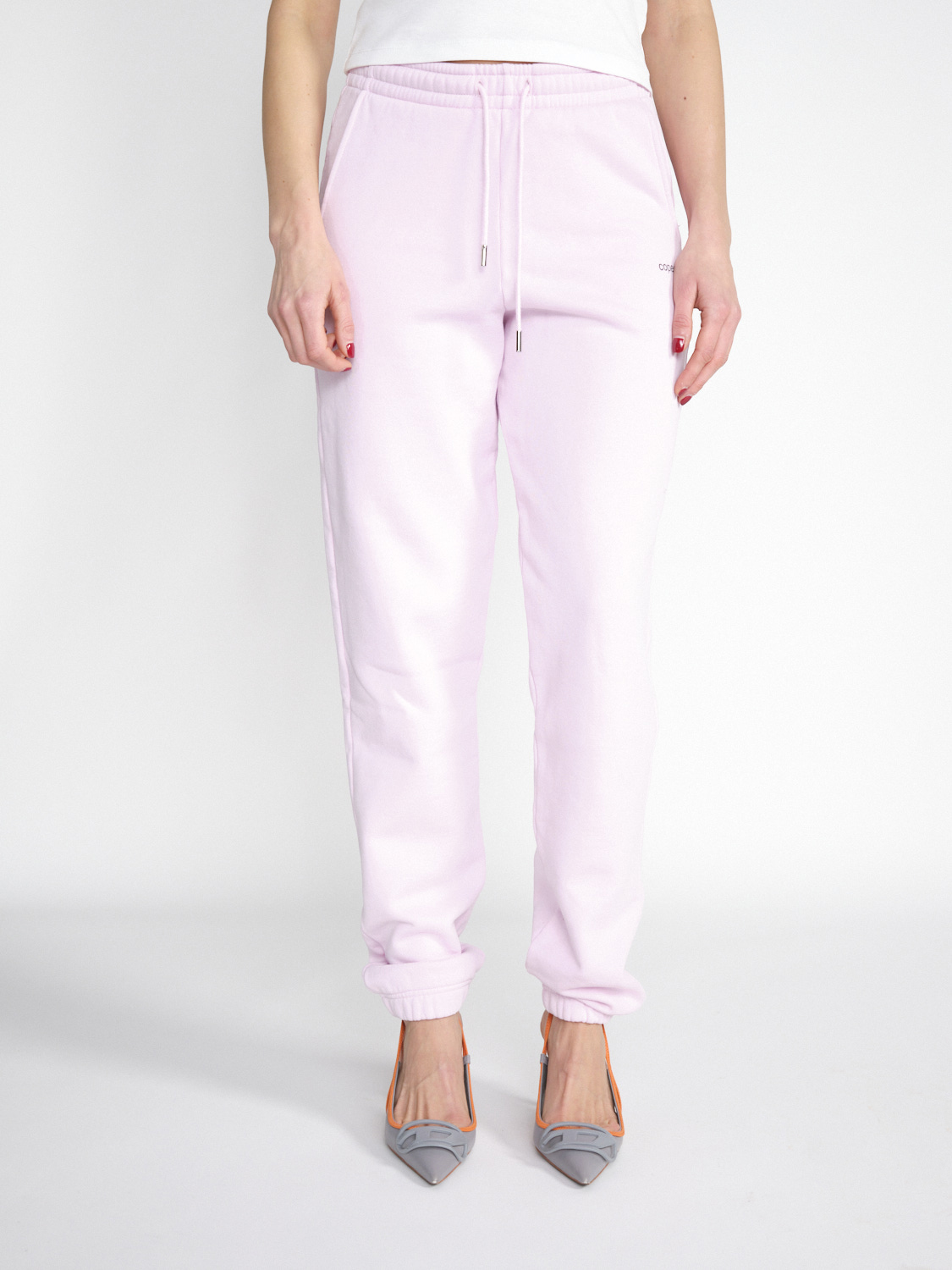Coperni Pantalón de chándal deportivo en mezcla de algodón rosa XS