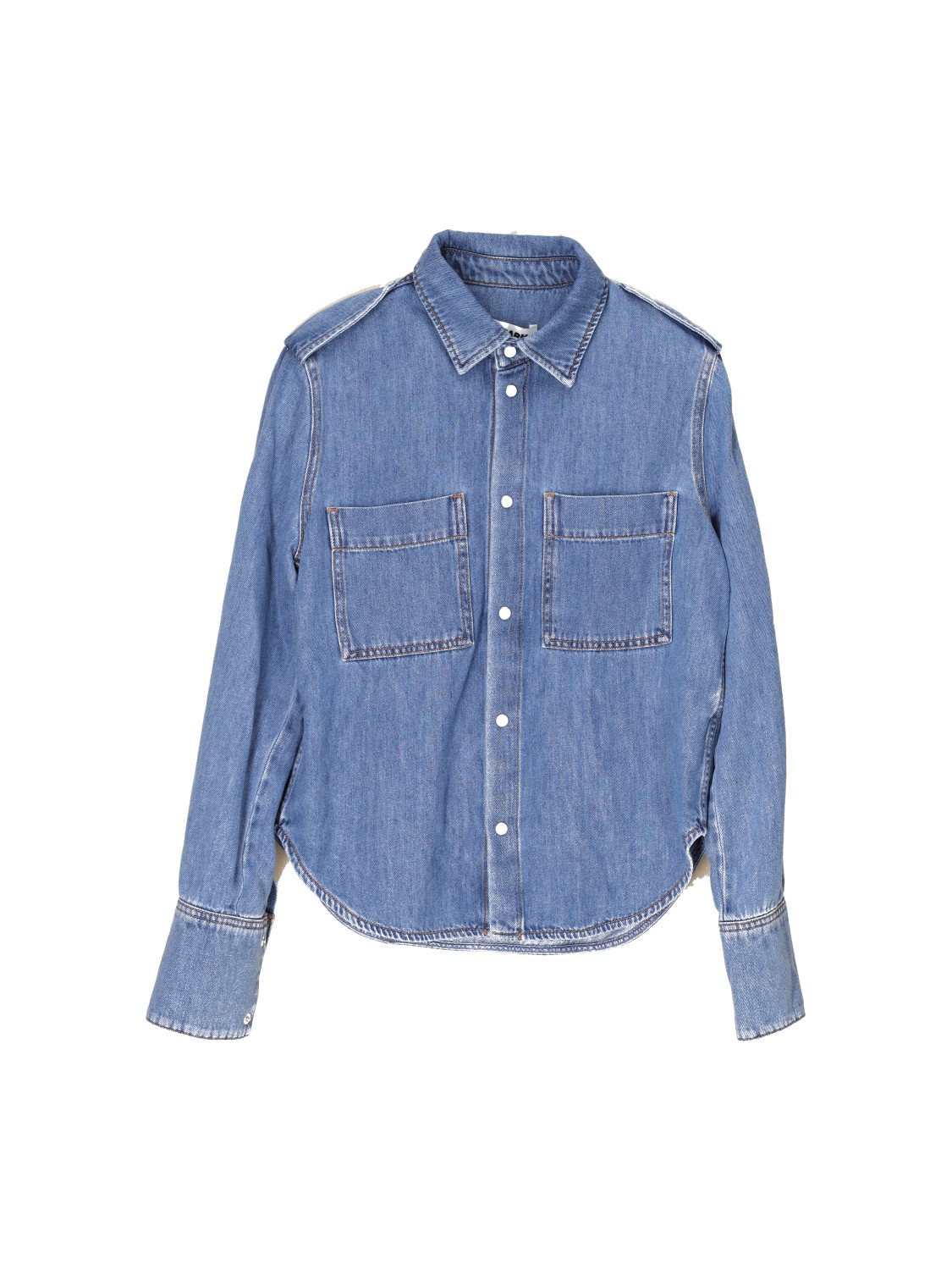 Darkpark Glenn - Cotton denim shirt  blue S