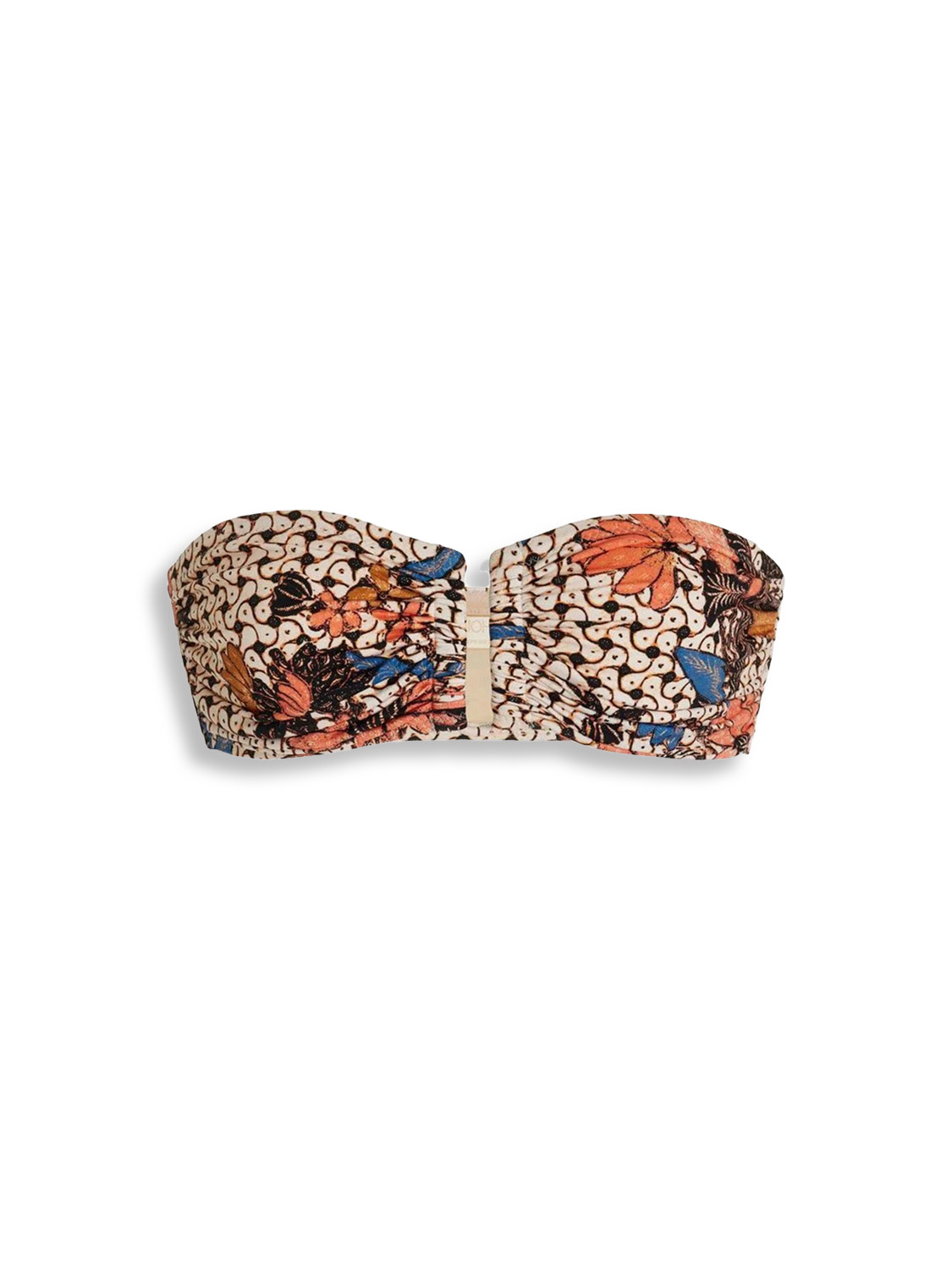 Santorini - Printed bikini top in balconette design