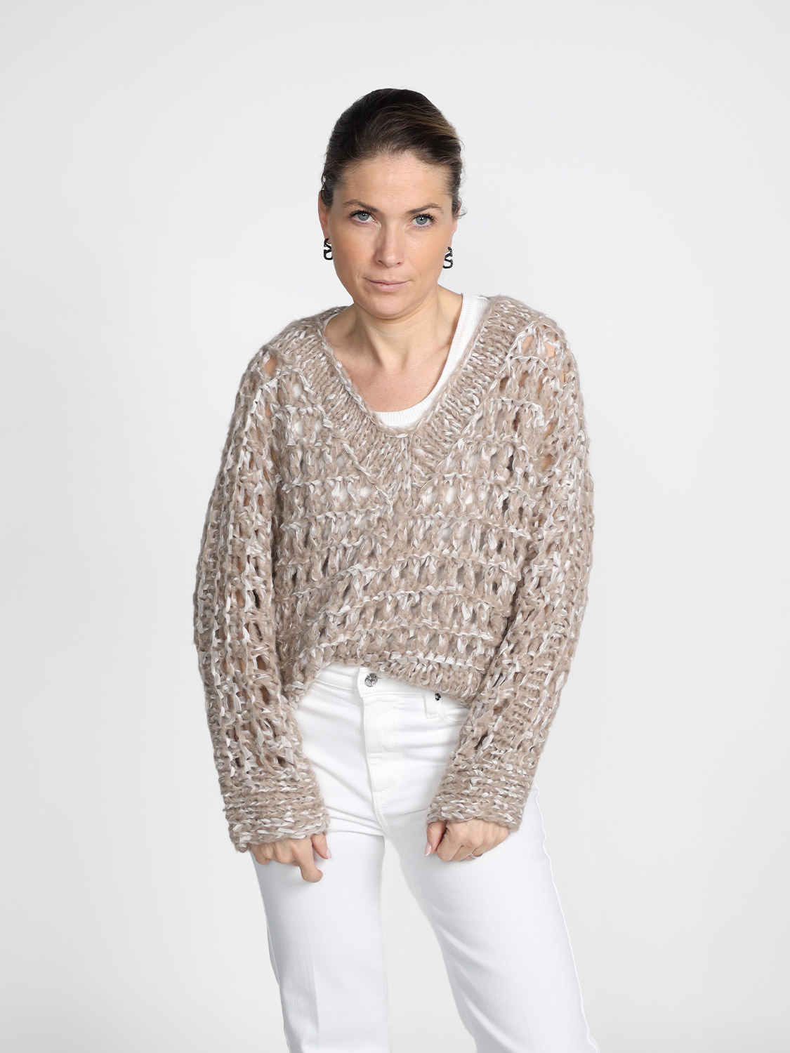 Iris von Arnim Adela - Strickpullover aus Kaschmir-Seiden-Mix  altrosa XS/S Iris von Arnim Adela - Strickpullover aus Kaschmir-Seiden-Mix  altrosa XS/S