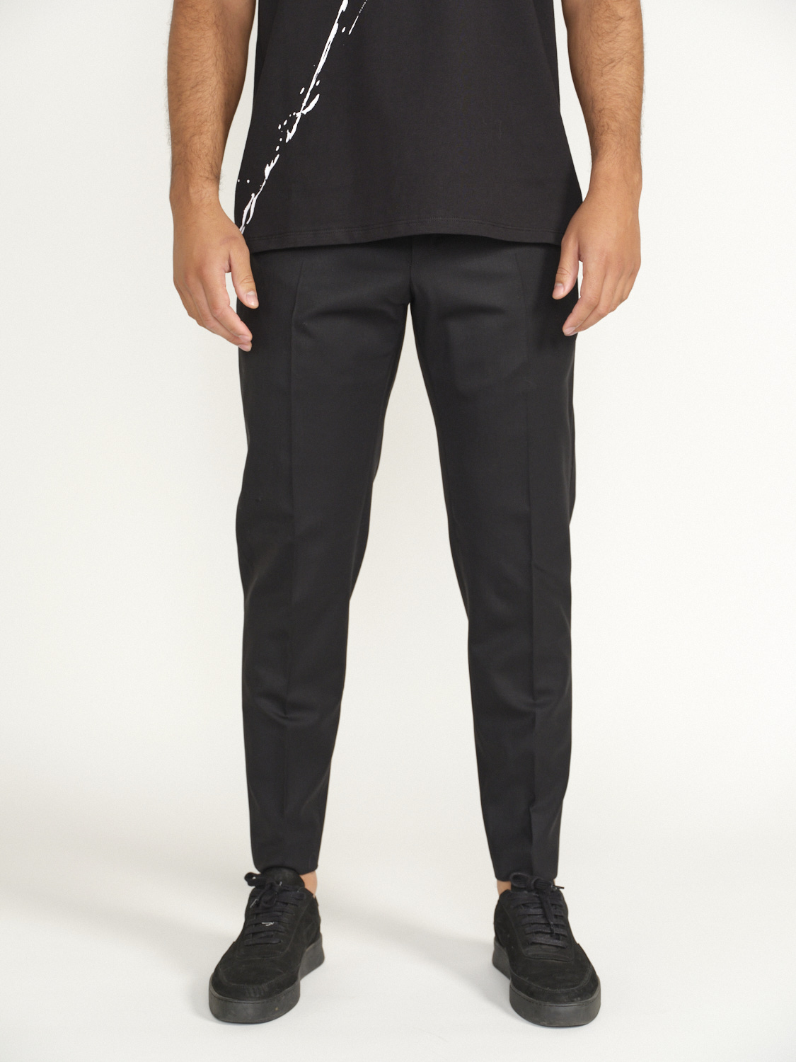PT Torino Rebel - Pantalones de traje con pliegue negro 50