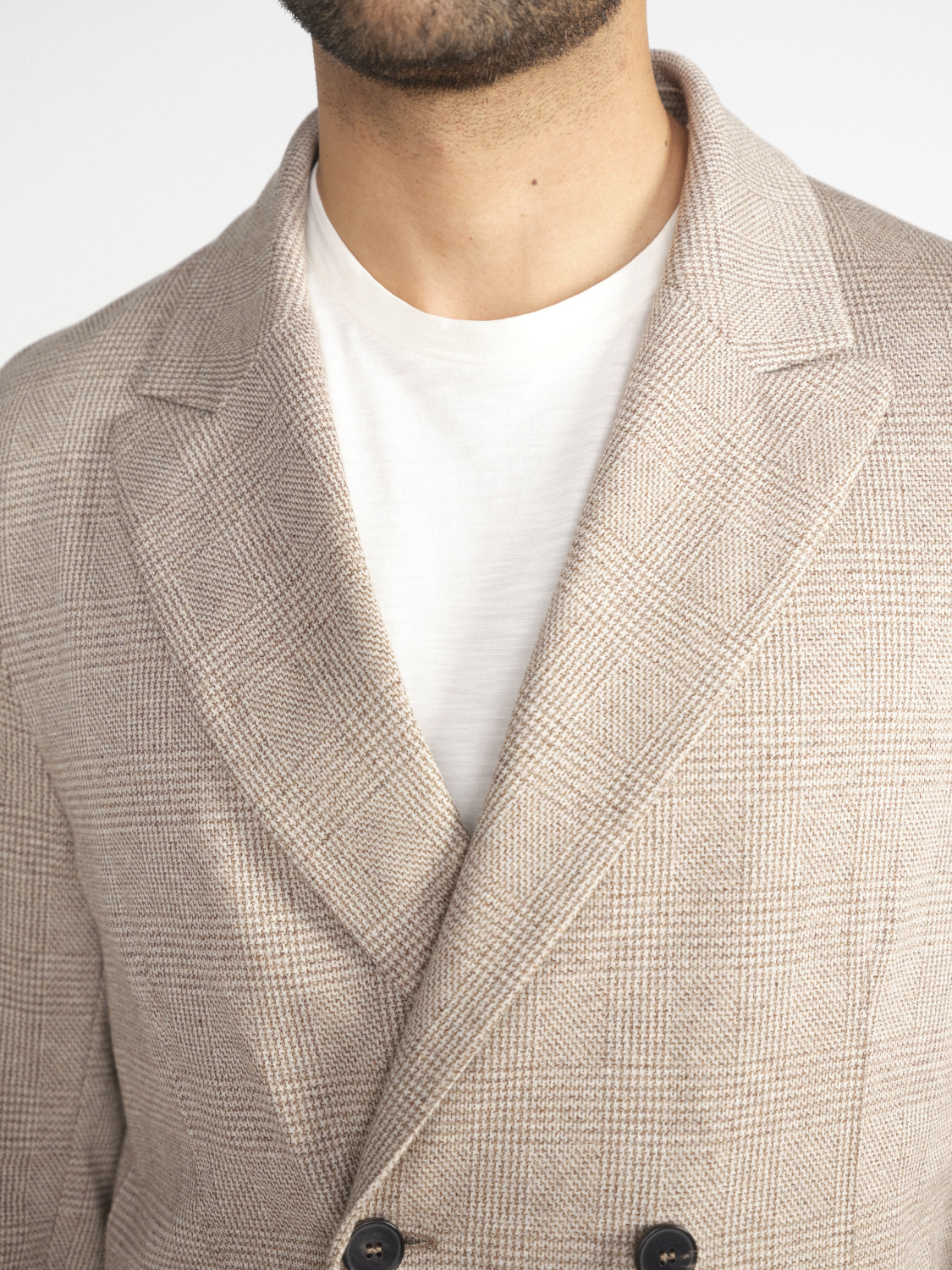 Harris Wharf London Peak Label – Soft cotton jacket  beige 48