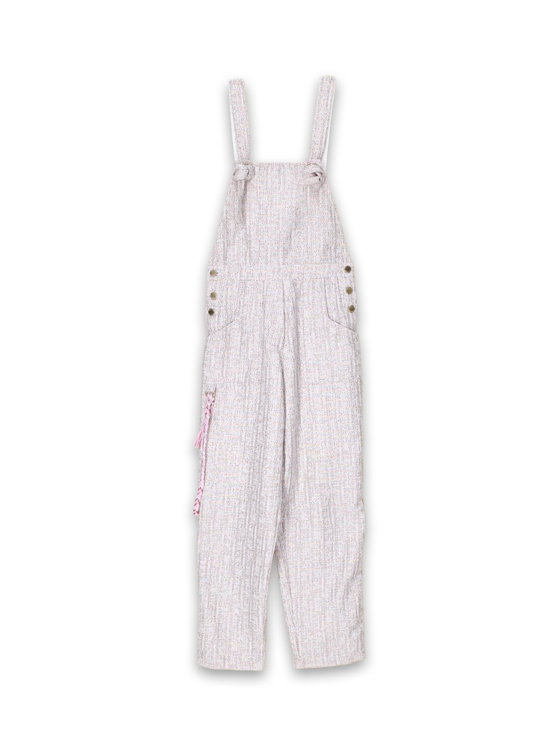 khrisjoy Salopette Tweed - Dungarees with sequins    rosa XS/S