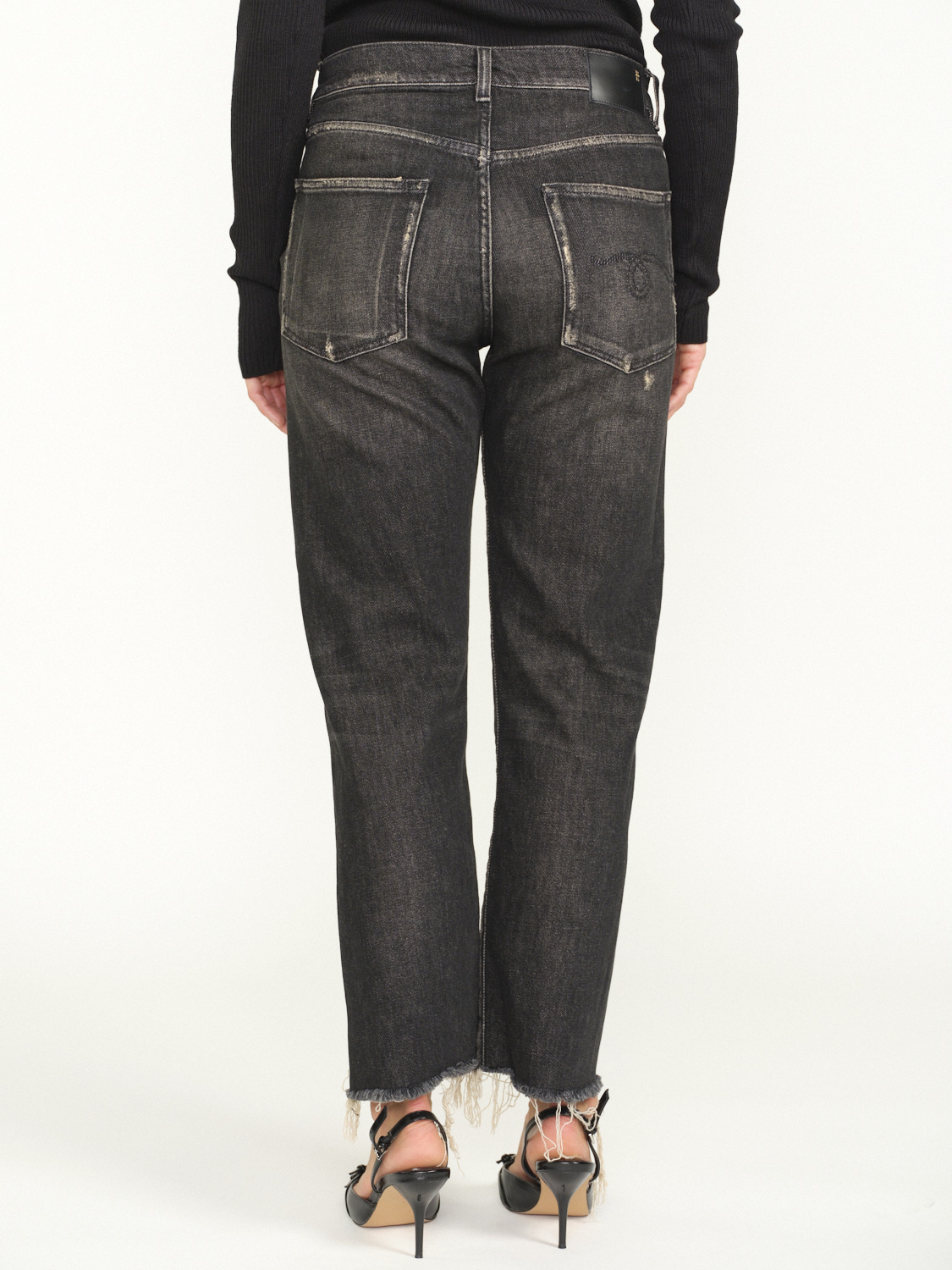 R13 Boyfriend jeans made of cotton grey 27