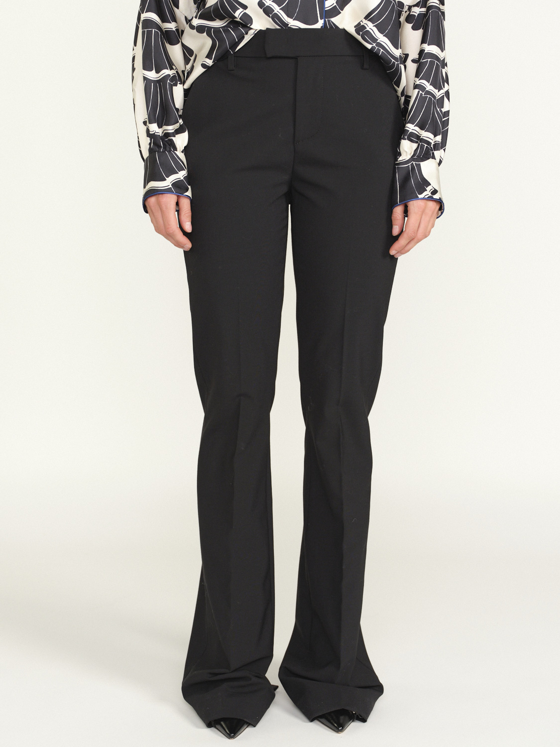 Dondup Pleated trousers with wide leg  black 42