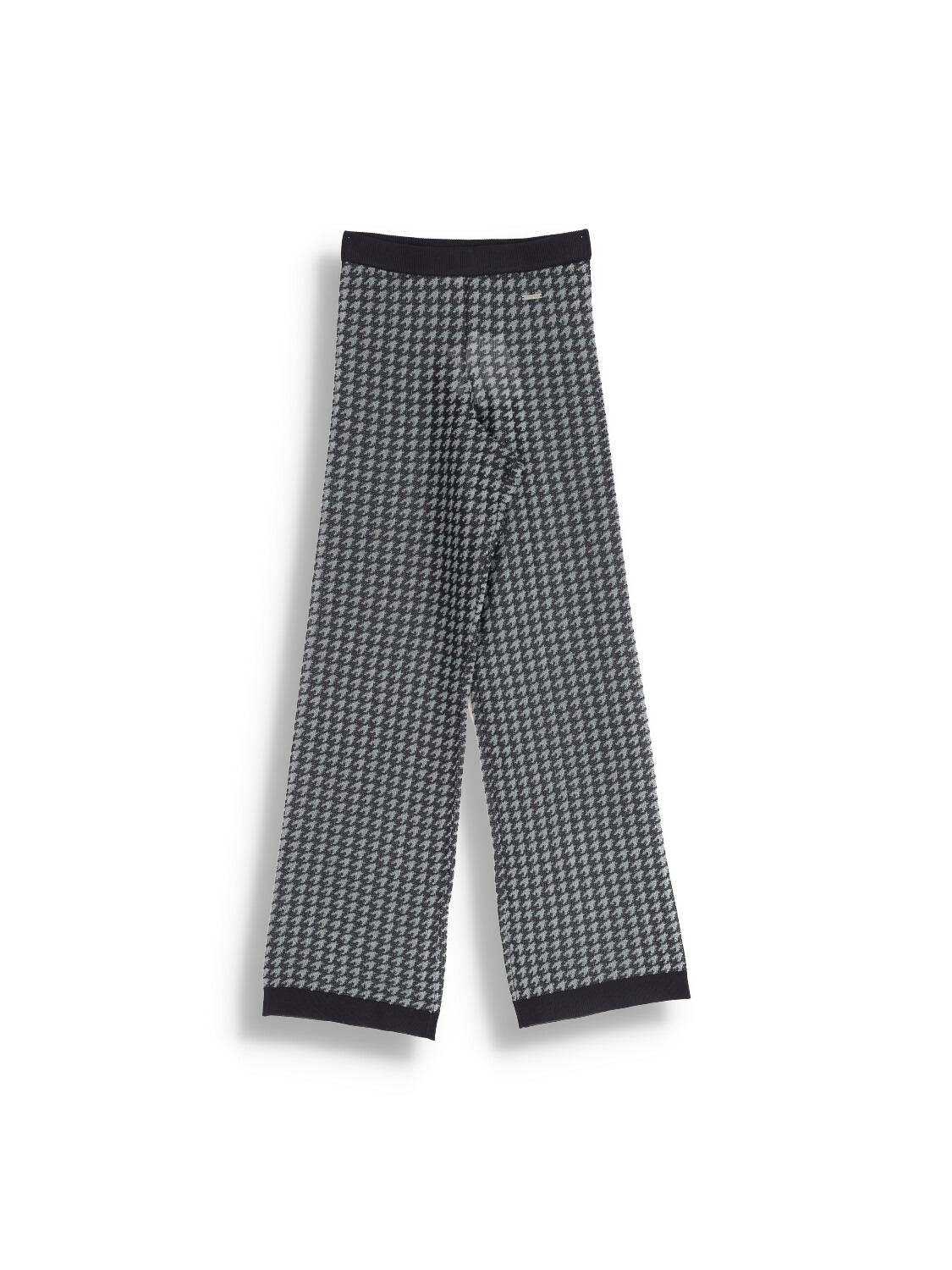 Sheer Jacquard Trousers - Pants with houndstooth pattern