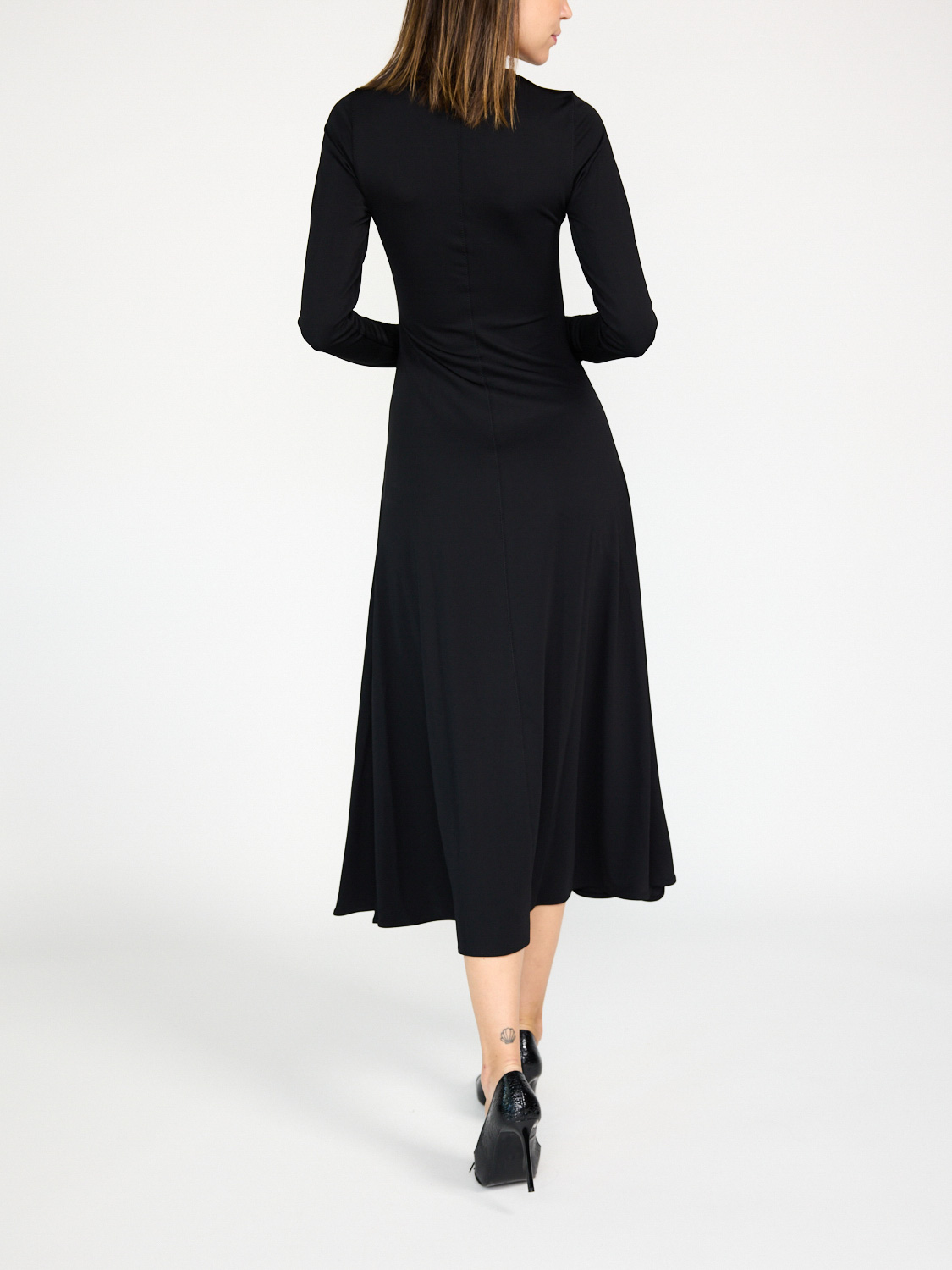 By Malene Birger Deija tech fabric maxi dress  black S