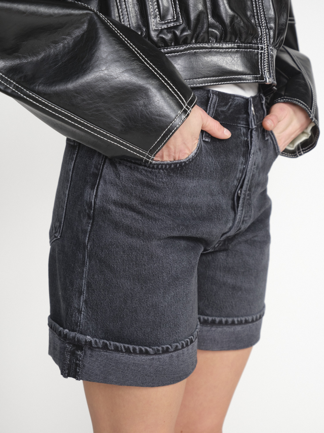 Agolde Dame - Denim Shorts   grau 25