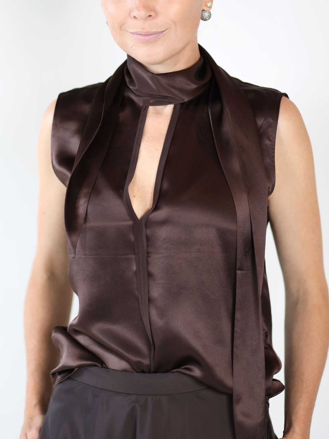 Dorothee Schumacher Sense of Shine - Bluse  braun 34