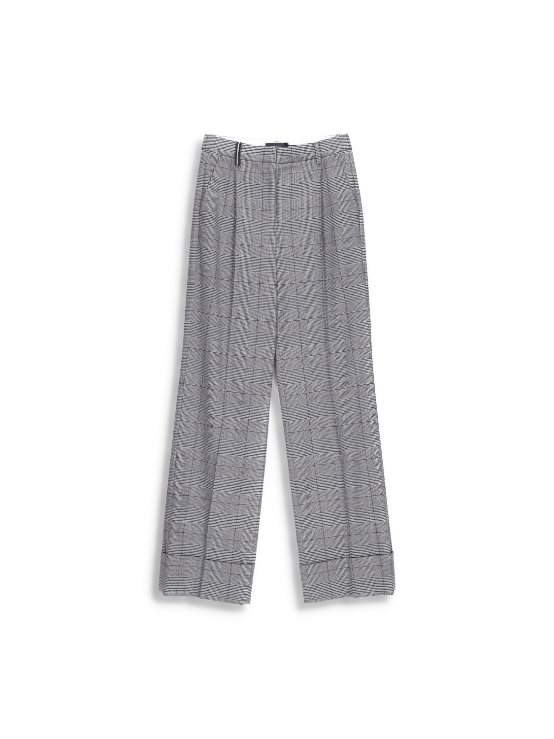 Virgin wool houndstooth pattern pants