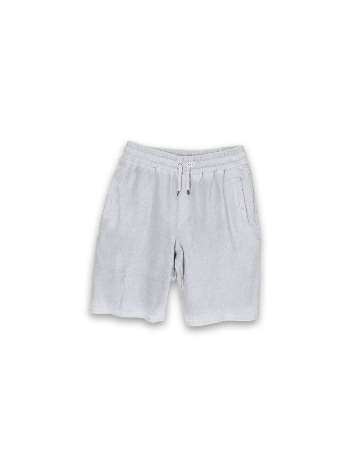 Roberto Collina Bermuda – Frottee-Shorts aus Baumwolle   hellgrau 48