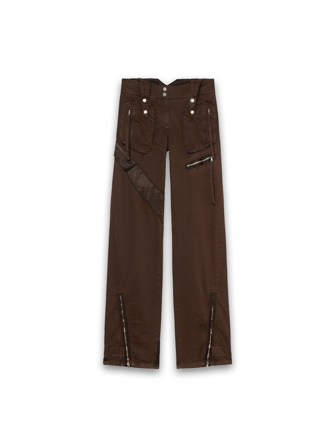 Blumarine Cotton cargo pants  brown 32