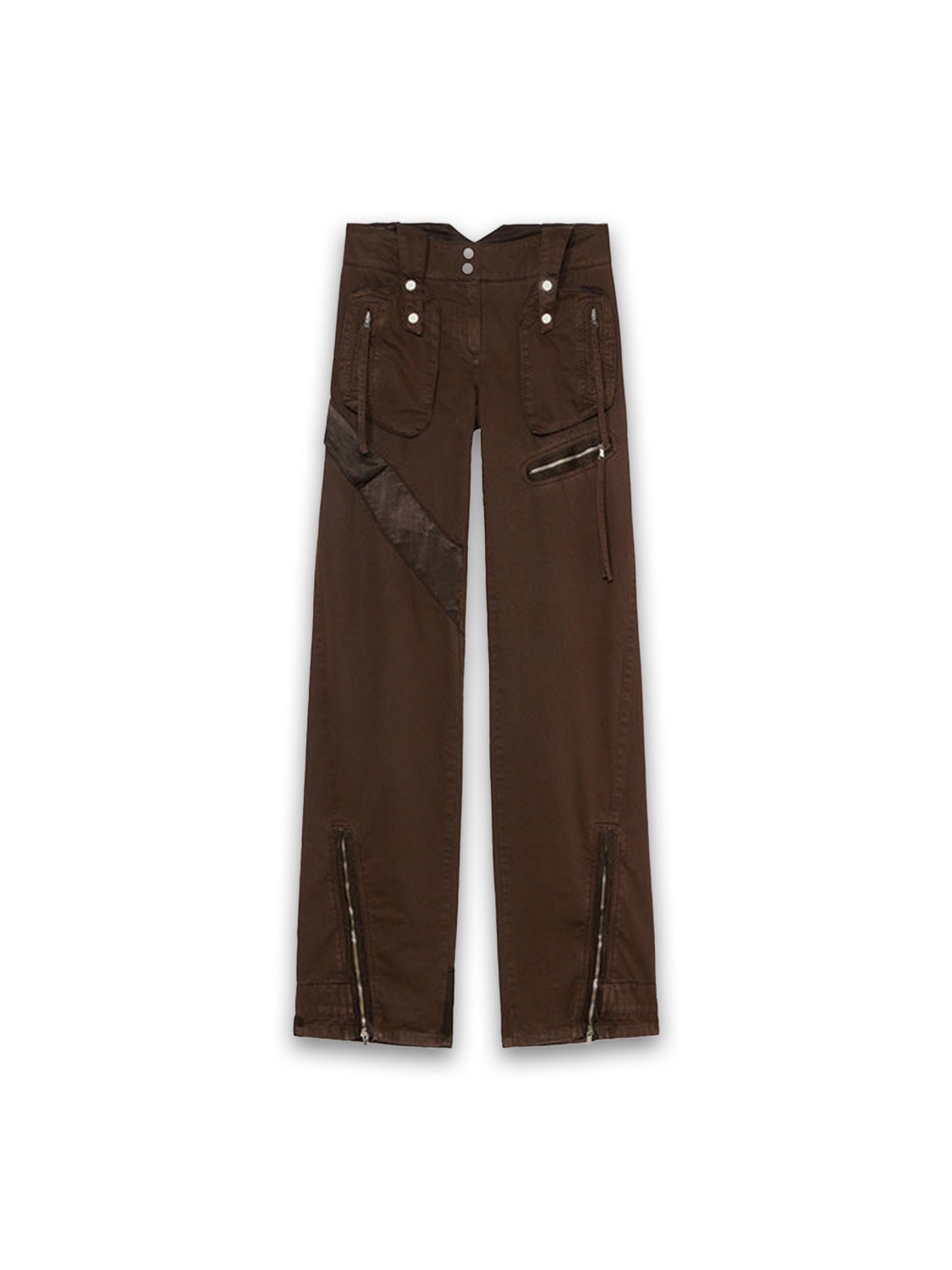 Blumarine Pantaloni cargo in cotone   marrone 32